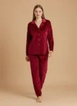 Amora - Velvet Dots Pajama Set