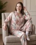 pink-satin-pajamas-model-front-look